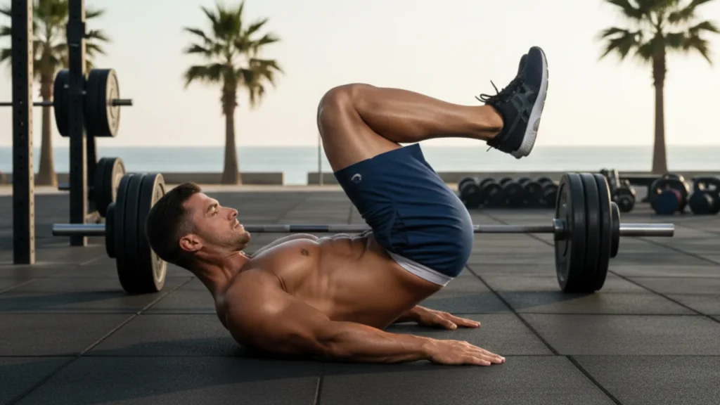 Perform reverse crunches to target and strengthen your lower abs.